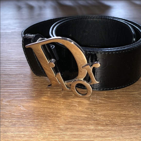 christian dior black belt